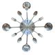 Настенные часы на кухню "Ложки-вилки" столовые приборы (40 cм) металлические ЛВ-Мет-G-400 Timelike™