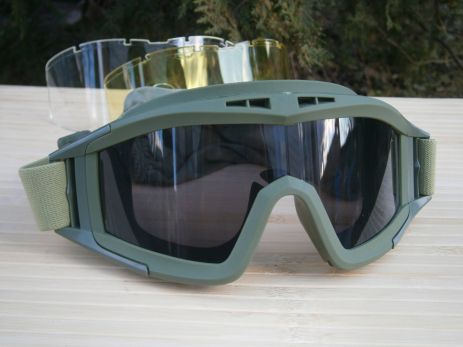 Захисні окуляри Тactic Olive зі змінним склом