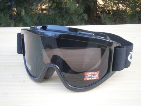 Захисні окуляри маска Wind-Shield Anti-Fog Global Vision gray