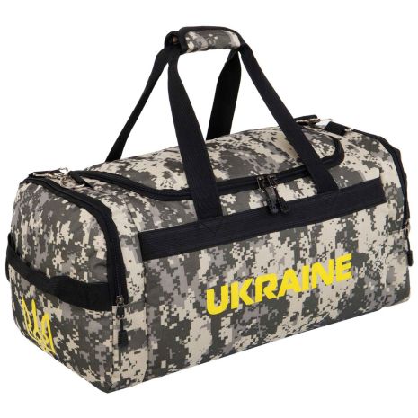 Сумка спортивна UKRAINE камуфляж піксель 28 літрів