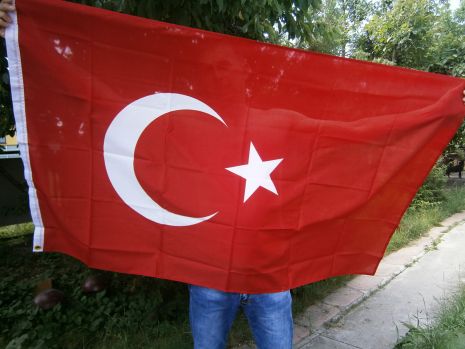Прапор Туреччини з металевими люверсами 90x150 см MFH Німеччина