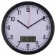 Часы настенные Timelike™ (25 см) с термометром и датой M-02-B черный