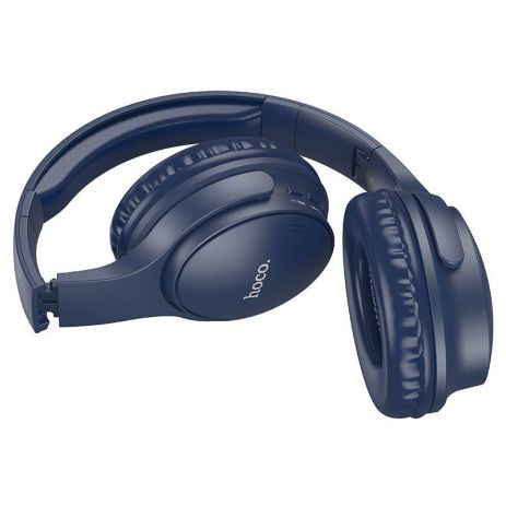 Бездротові накладні навушники Hoco W40 | BT5.3, 7H, AUX / TF Card, Type-C | Синій