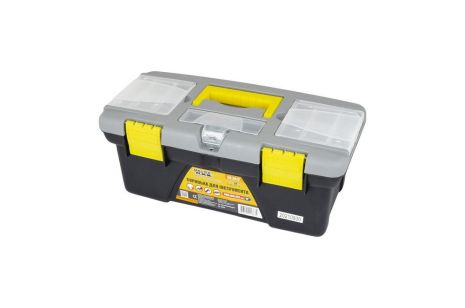 Ящик для инструментов с пластиковыми замками съемные органайзеры 12" 300х154х124 мм MASTERTOOL 79-2812