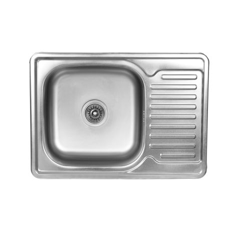 Кухонная мойка из нержавеющей стали Platinum 7050 САТИН (0,8/180 мм)