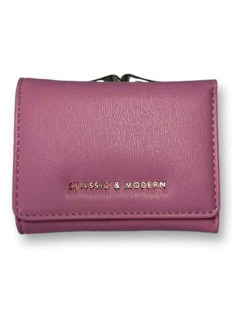 Жіночий гаманець Tailian екошкіра 1 відділення для купюр та 7 відділень для карток розмір:10,5*9*3 см рожевий