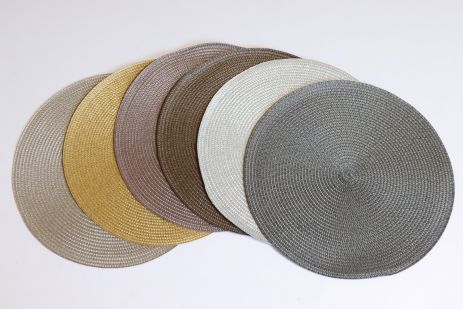 Сервировочные коврики круглые ( набор 6 шт одного цвета)