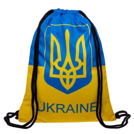 Рюкзак-мішок спортивний UKRAINE Sport жовтий-блакитний