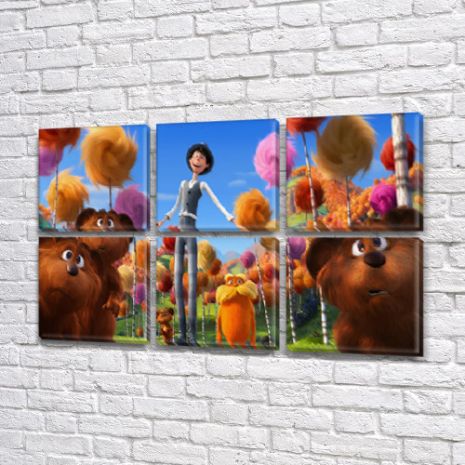 Картини модульні в дитячу кімнату, 62x95 см, (30x30-6)