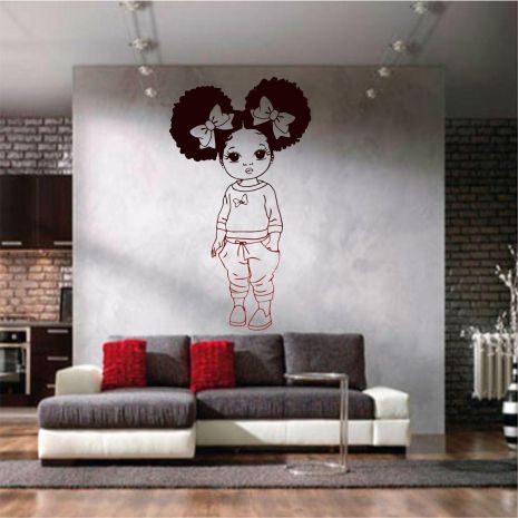 Трафарет для фарбування малюнка на стіні Дівчинка одноразова з плівки, що самоклеїться 200 х 115 см