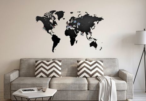 Трафарет карта світу для декору під фарбування одноразовий 95 х 162 см