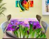 Покрытие для стола, мягкое стекло с фотопринтом, Весенние цветы 90 х 120 см (1,2 мм)