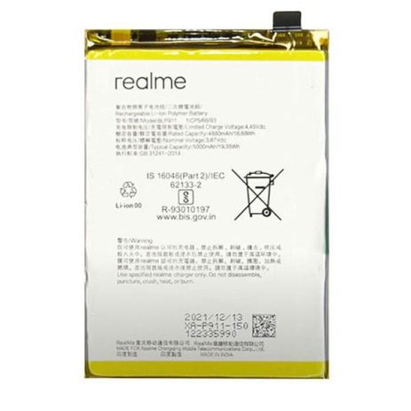 Аккумулятор для BLP911 Realme 9i RMX3491, 9 Pro RMX3471 RMX3472 [Original PRC] 12 мес. гарантии