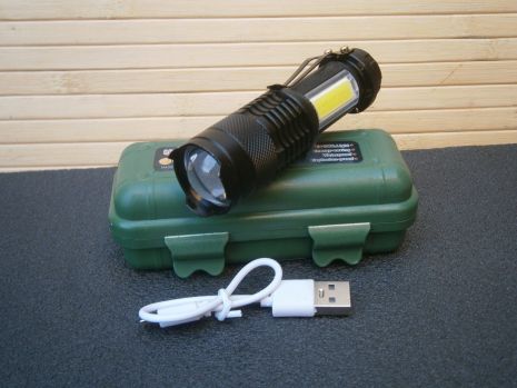 Ліхтар світлодіодний Police BL-8468 Li-Ion Zoom Бокове підсвічування micro USB