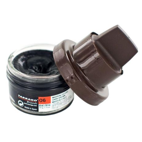 Крем для обуви темно-коричневый Tarrago Self Shine Kit Cream, 50 мл, TCT64 (06)