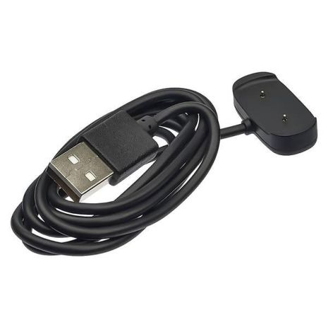 USB кабель для смарт часов Amazfit GTS 2 / GTR42 mm / GTR47 mm / T-Rex магнитный черный (расстояние между