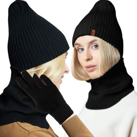 Комплект шарф-шапка-перчатки 3шт Trizand 22100