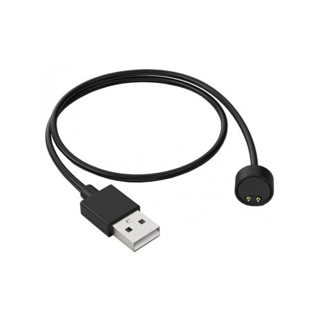 USB кабель для фітнес браслета Xiaomi Mi Band 5/6/7 0.3m чорний