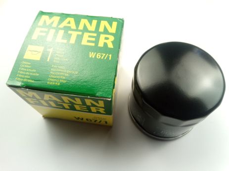 Фильтр масляный MAZDA, MANN (W67/1) (1520865F00)