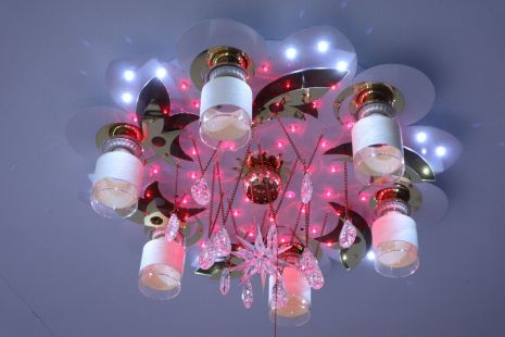 Люстра "космос" на 7 лампочек с подсветкой VALESO V 70119-6 1-600