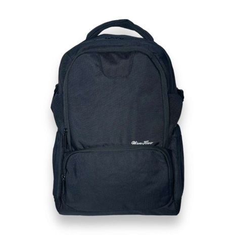 Рюкзак міський Wen Hao, 25 л, два відділення, фронтальна кишеня, внутрішні кишені, розмір 46*28*17см, чорний