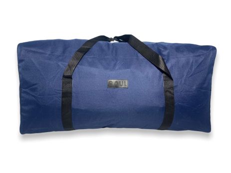 Дорожня велика сумка BagWay одно відділення тканинні ручки ручки з боків розмір 85*40*35 см синя