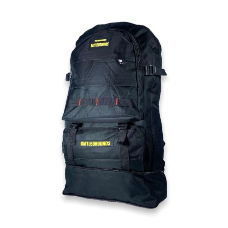 Рюкзак туристичний з розширенням, 35 л, один відділ, 3 фронтальні кишені, розмір: 63(51)*36*15 см, чорний