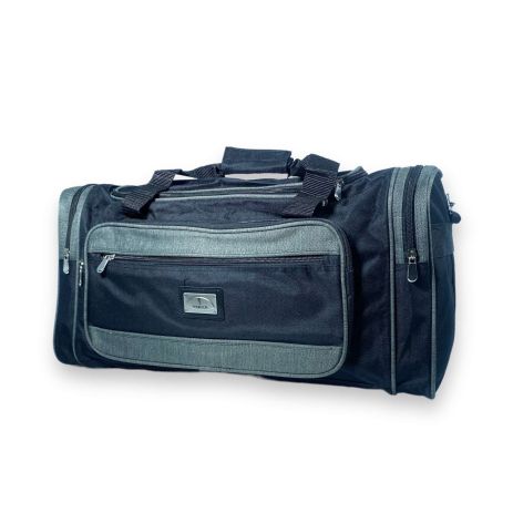 Дорожня сумка FENJIN одне відділення бокові кишені фронтальні кишені розмір: 55*30*25 см чорно-зелена