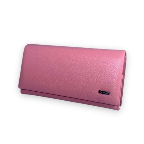 Жіночий гаманець Cardinal натуральна шкіра 3 відділи для купюр 14 для карт розмір: 18*10*3 см рожевий