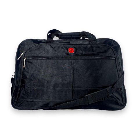 Дорожня сумка велика SYBW одне відділення дві фронтальні кишені наплічний ремінь розмір: 65*40*25 см чорна