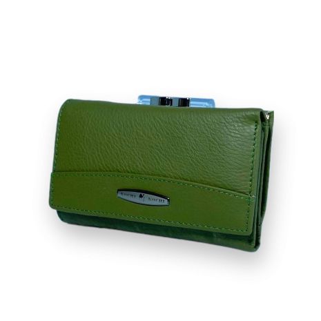 Жіночий гаманець Kochi натуральна шкіра 2 відділи зовнішнє відділення розмір: 13.5*9*3 см зелений