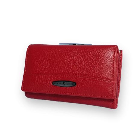 Жіночий гаманець Kochi натуральна шкіра 2 відділи зовнішнє відділення розмір: 13.5*9*3 см червоний