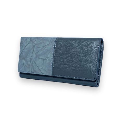 Жіночий гаманець екошкіра 2 відділення для купюр 6 осередків для карток розмір: 19*10*3 см сірий