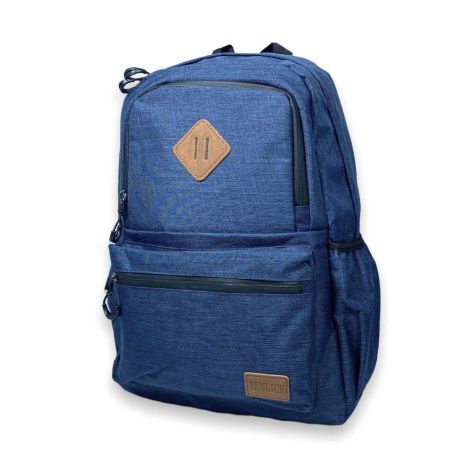 Рюкзак міський, 15 л, два відділи, кишеня на спинці, бокові кишені, 8093, розміри: 42*30*13 см, синій