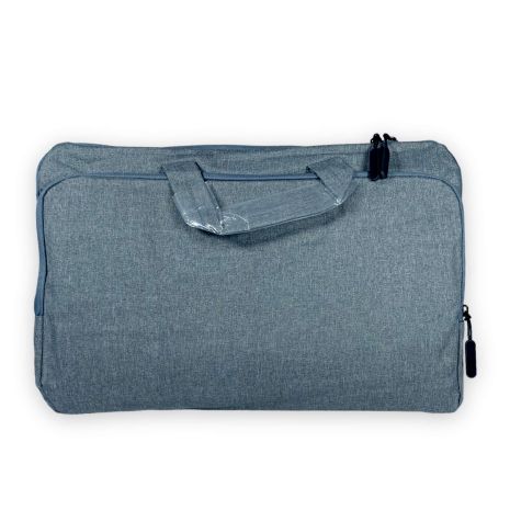Портфель для ноутбука, одне відділення, одна фронтальна кишеня, розмір 40*28*5 см, сірий