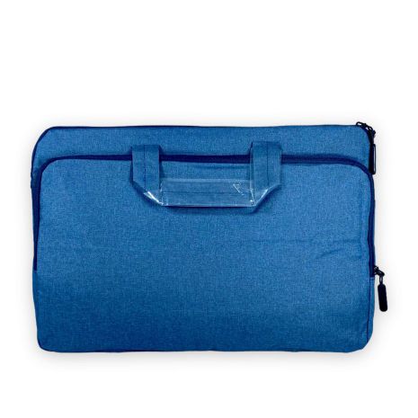 Портфель для ноутбука, одне відділення, одна фронтальна кишеня, розмір 40*28*5 см, синій