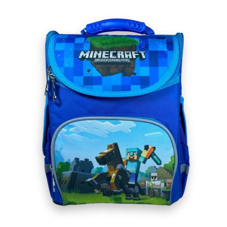 Шкільний рюкзак для хлопчика 1 відділ фронтальна кишеня 2 бічні кишені Space розмір 33*28*15, синій