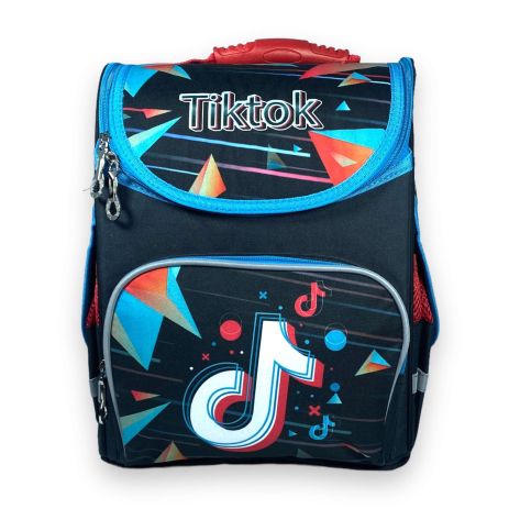 Шкільний рюкзак для хлопчика Space один відділ фронтальна кишеня бічні кишені розмір 33*28*15, принт Tik Tok