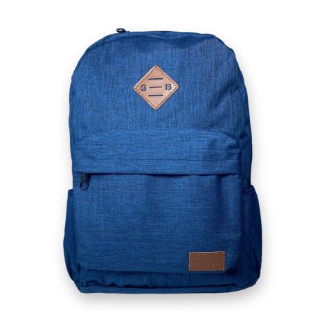 Рюкзак міський Goldbe 20 л, одне відділення, бічні кишені, одна фронтальна кишеня, розмір 43*30*17 см, синій