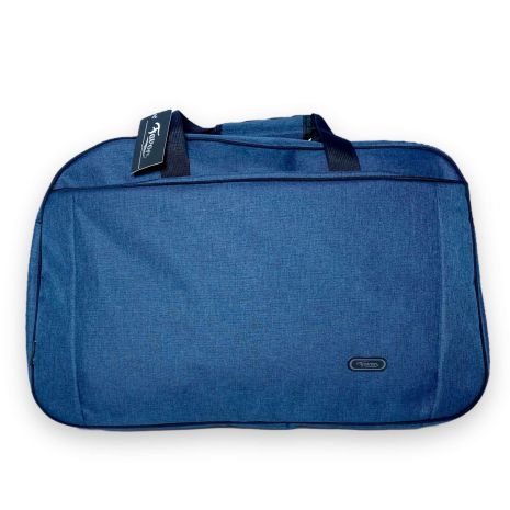 Дорожня сумка Favor, одне відділення, фронтальна кишеня, знімний ремінь, ніжки на дні, розмір 59*40*25см синя