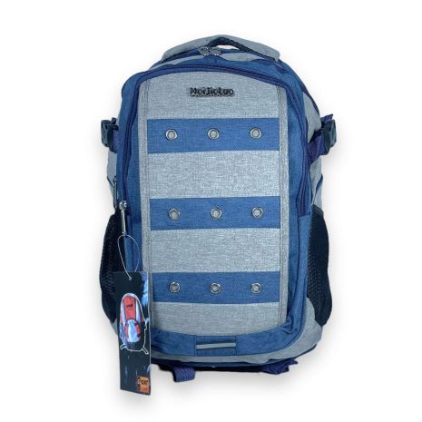 Рюкзак Jingpin, 30 л, три відділення, бічні кишені-сітки, бічна стяжка, розмір 45*30*19 см, синій