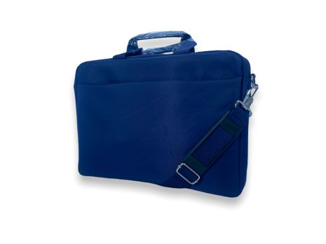 Портфель для ноутбука Zhaocaique 709, одне відділення, внутрішні кишені, ремінь знімний, довжина 135 см, розмір 40*28*6 см синій