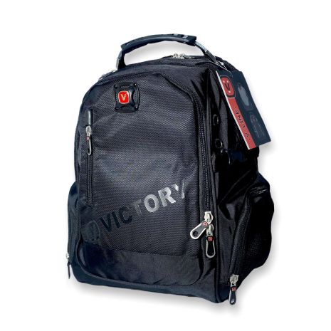Міський рюкзак 1416S три відділи дві фронтальні кишені,чохол від дощу USB слот розм 40*30*20 чорний