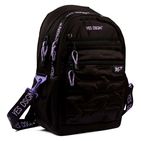 Шкільний рюкзак YES, два відділення, фронтальні кишені, бічні кишені, розмір: 44*29*16см сірий YES DSGN. Grafit