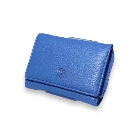 Жіночий гаманець Balisa С6602-064 одне відділення для купюр 6 відділів для карток монетниця зовні на блискавці розміри: 13*9*3см блакитний