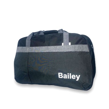 Дорожна сумка Bailey один відділ фронтальна кишеня ручки з"ємний ремінь 65*40*25см чорний