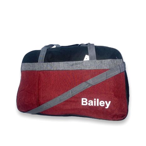 Дорожна сумка Bailey один відділ фронтальна кишеня ручки з"ємний ремінь 65*40*25см червоний
