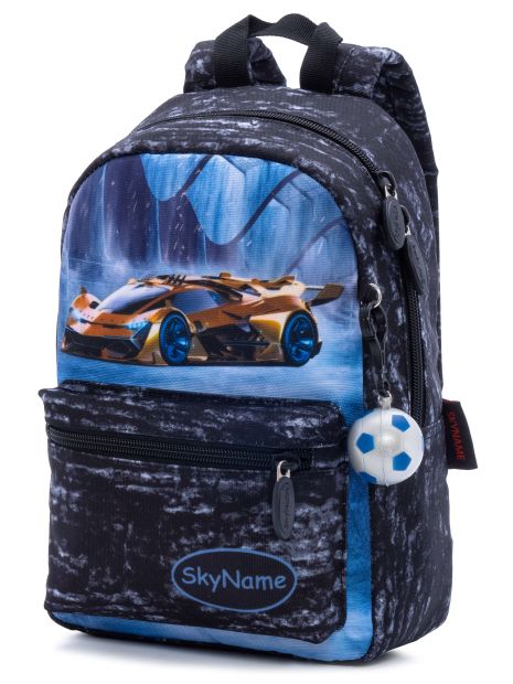 Дошкільний рюкзак для хлопчика,1104 Winner One/SkyName розмір: 20*10*30 см, чорно-сірий