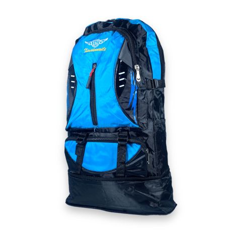 Рюкзак туристичний з розширенням, один відділ, 3 фронтальні кишені, 35 л розмір: 50(62)*35*17 см, синій