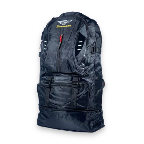 Рюкзак туристичний з розширенням, один відділ, 3 фронтальні кишені, 35 л розмір: 50(62)*35*17 см, чорний